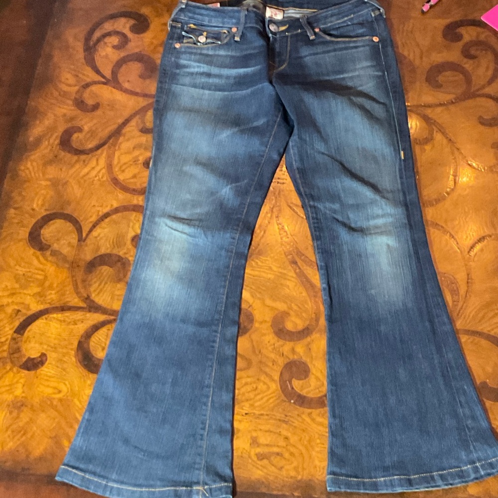True Religion Dark Blue Flare Jeans. #58